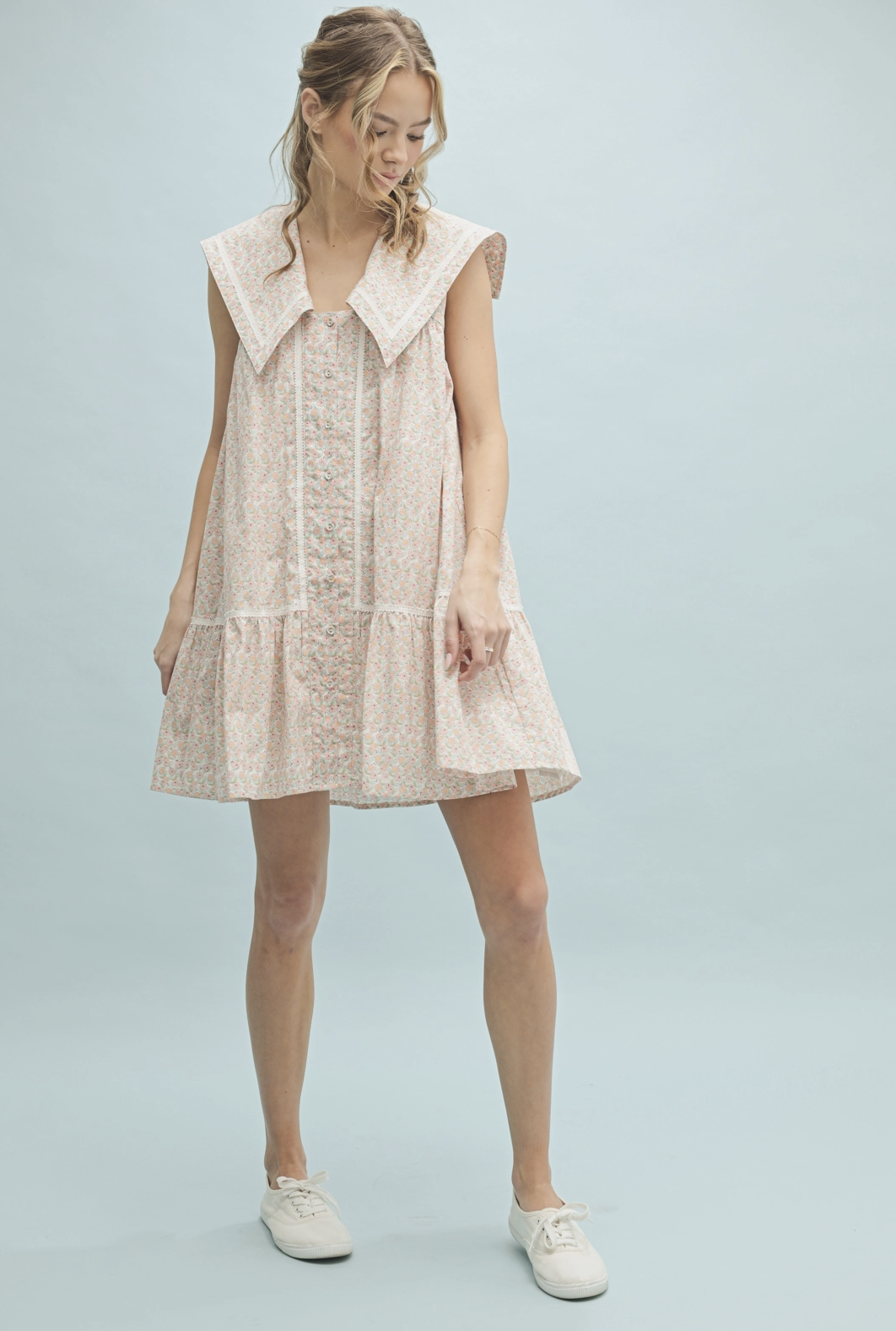 Collared Floral Dress