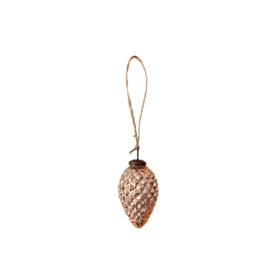 Embossed Pinecone Ornament