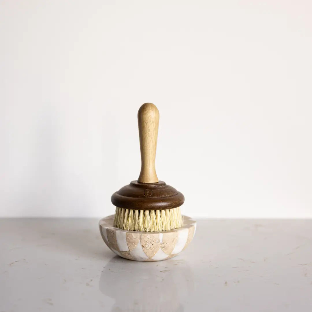 Checkered Travertine & Marble Soap