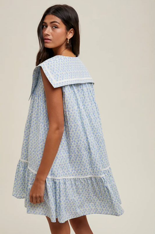 Collared Floral Dress