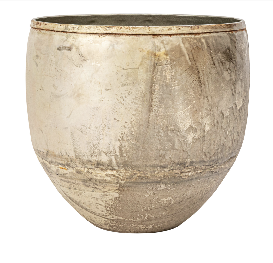 Champagne Metal Planter