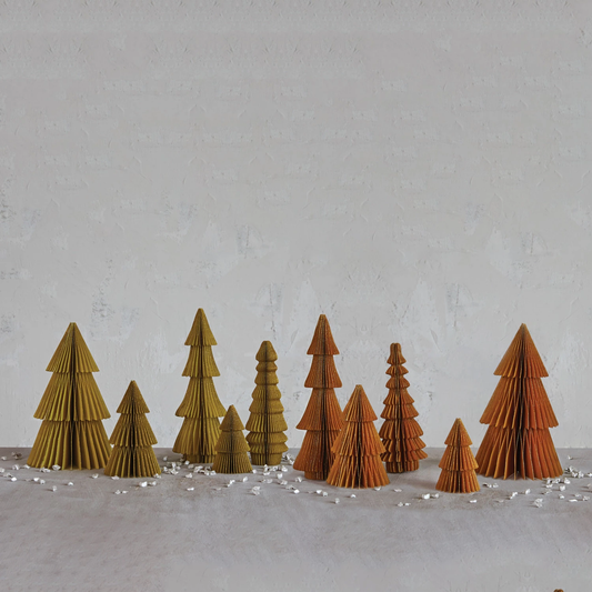 Paper Honeycomb Trees