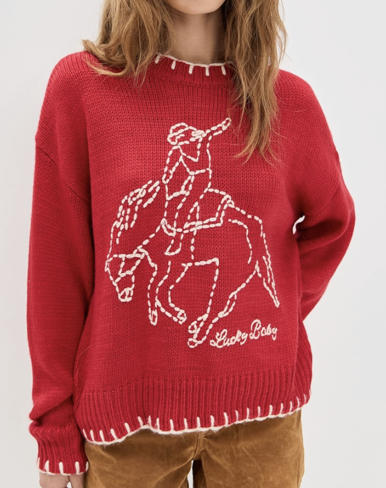 Red Rodeo Sweater