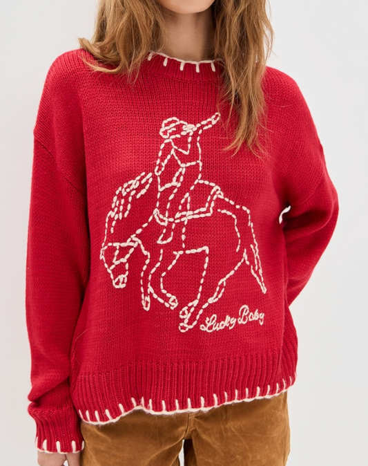 Red Rodeo Sweater