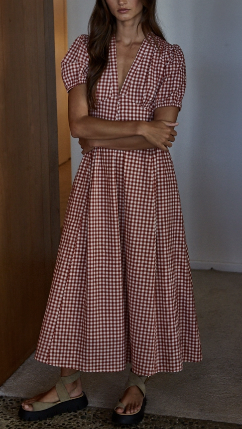 Red Gingham Dress