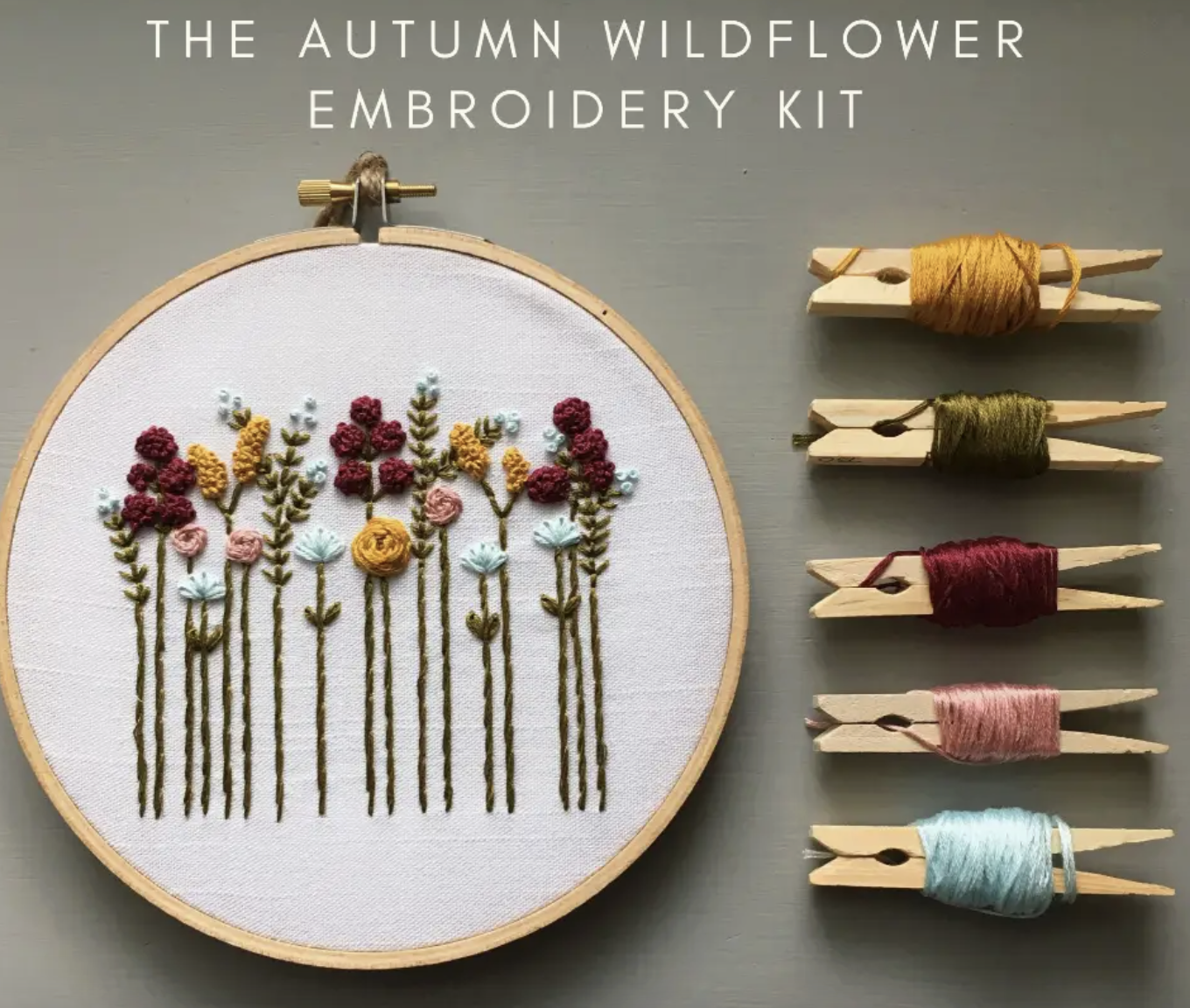 Embroidery Kit: Wildflowers