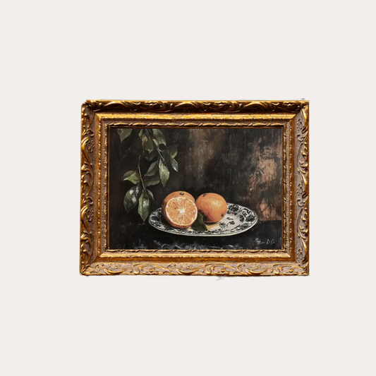 Vintage Mandarin Framed Art