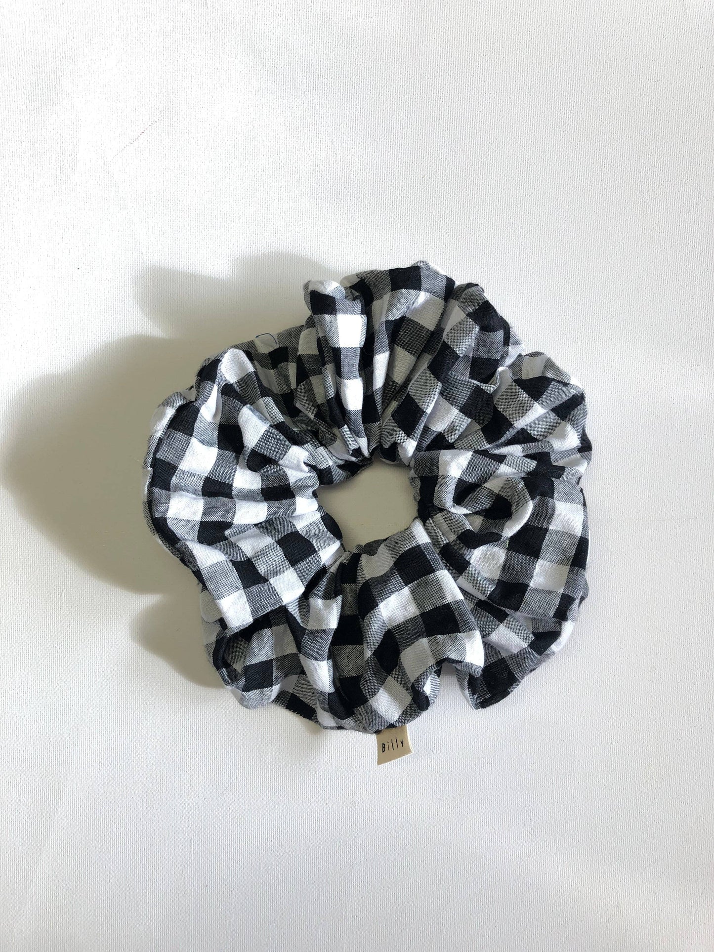 GINGHAM SCRUNCHIES  - neutral