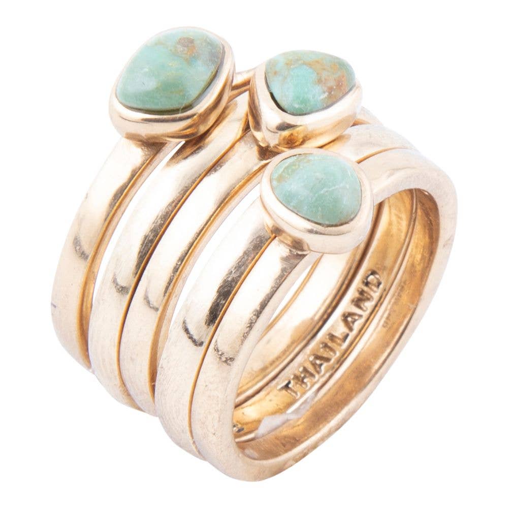 Turquoise Stacking Ring Set