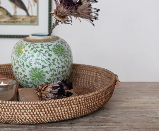 Woven Rattan Tray