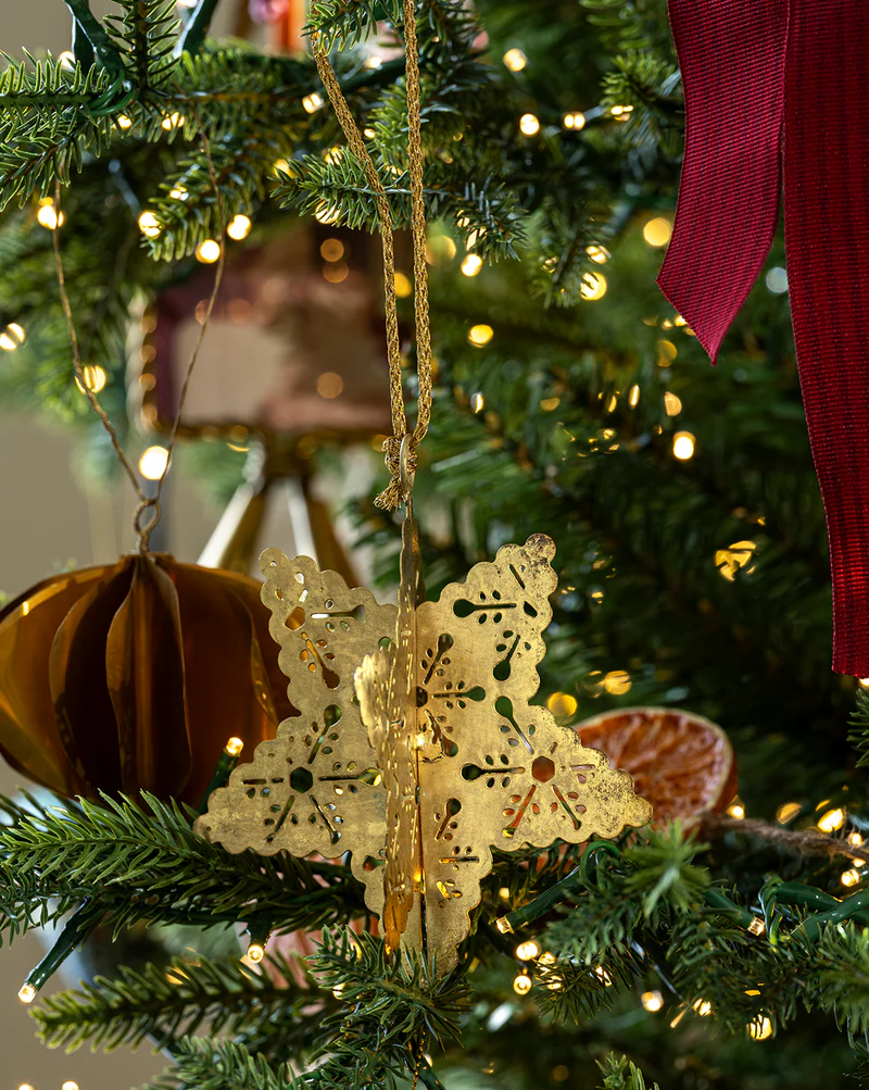 Gold Snowflake Ornament