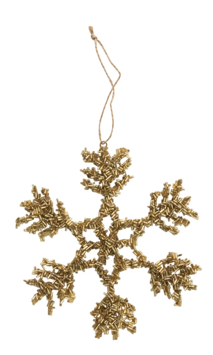 Beaded Snowflake Ornament