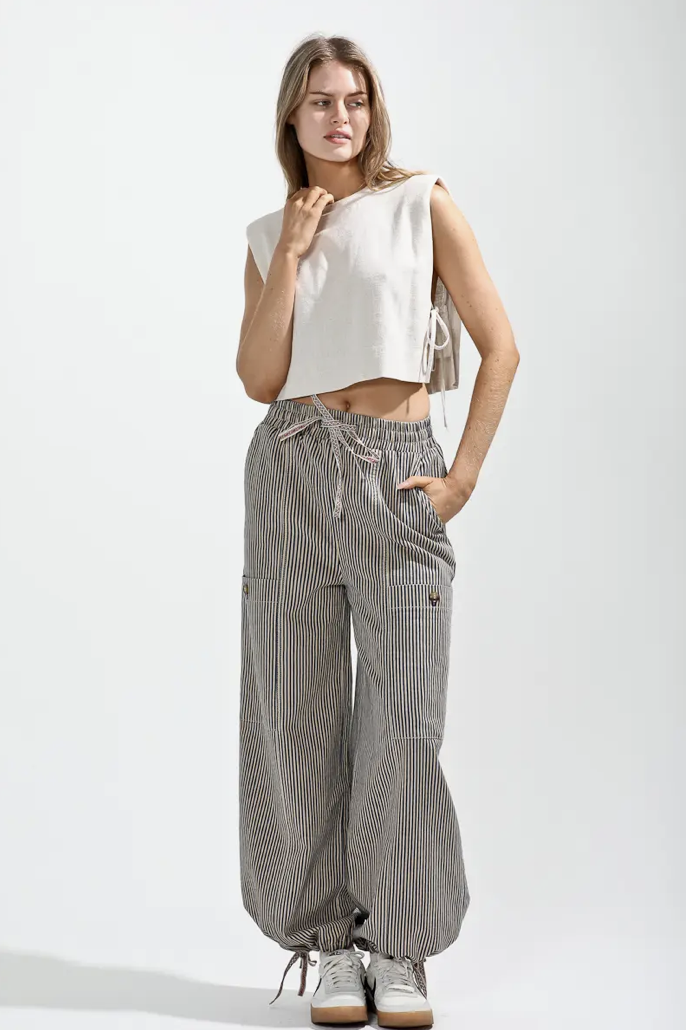 Vintage Wash Stripe Pants