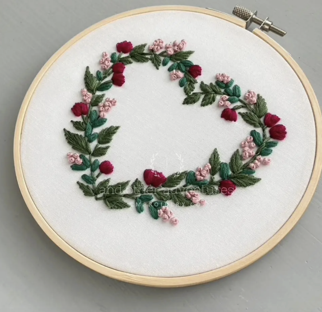 Embroidery Kit: Floral Heart