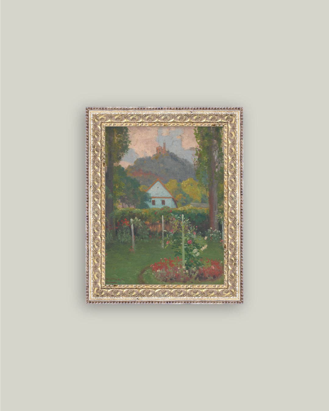 Cottage under Castle Art