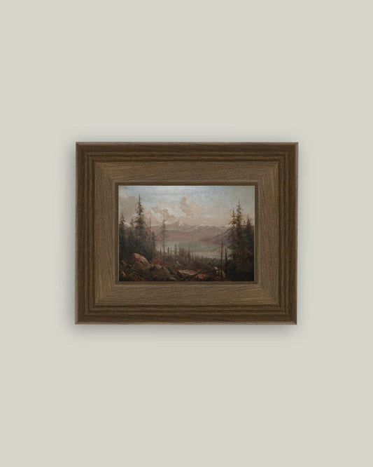 Landscape with Fallen Tree Framed Antique Art