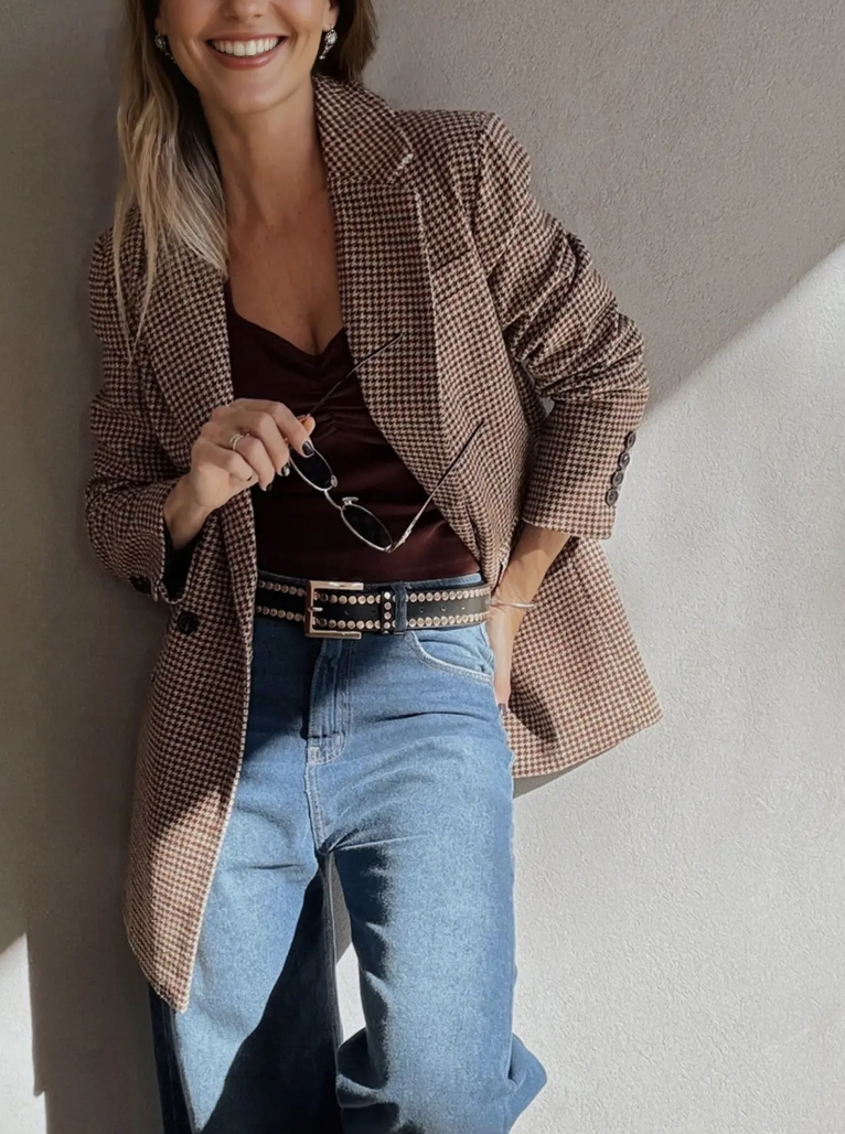 Houndstooth Blazer