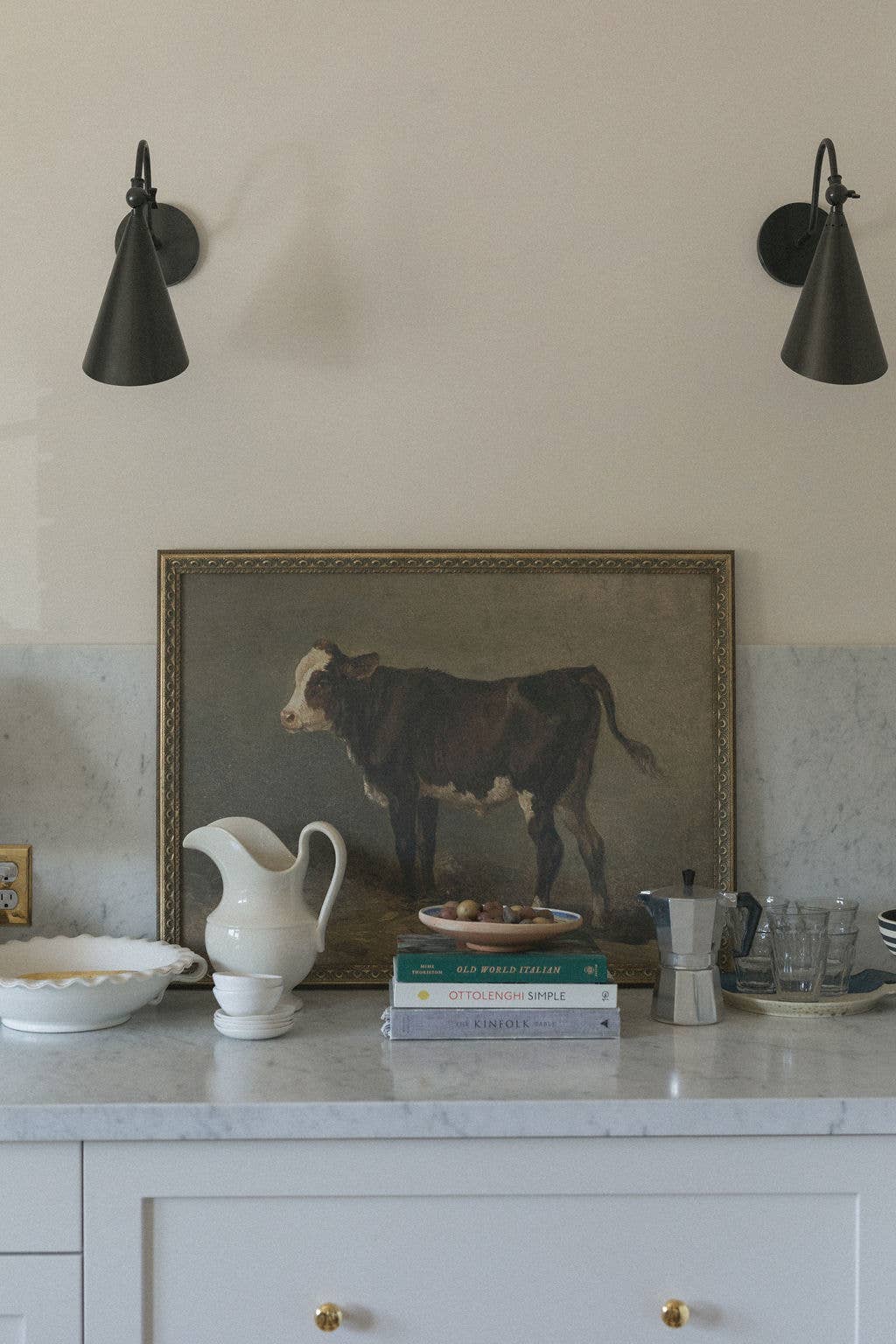 Vintage Calf Framed Art
