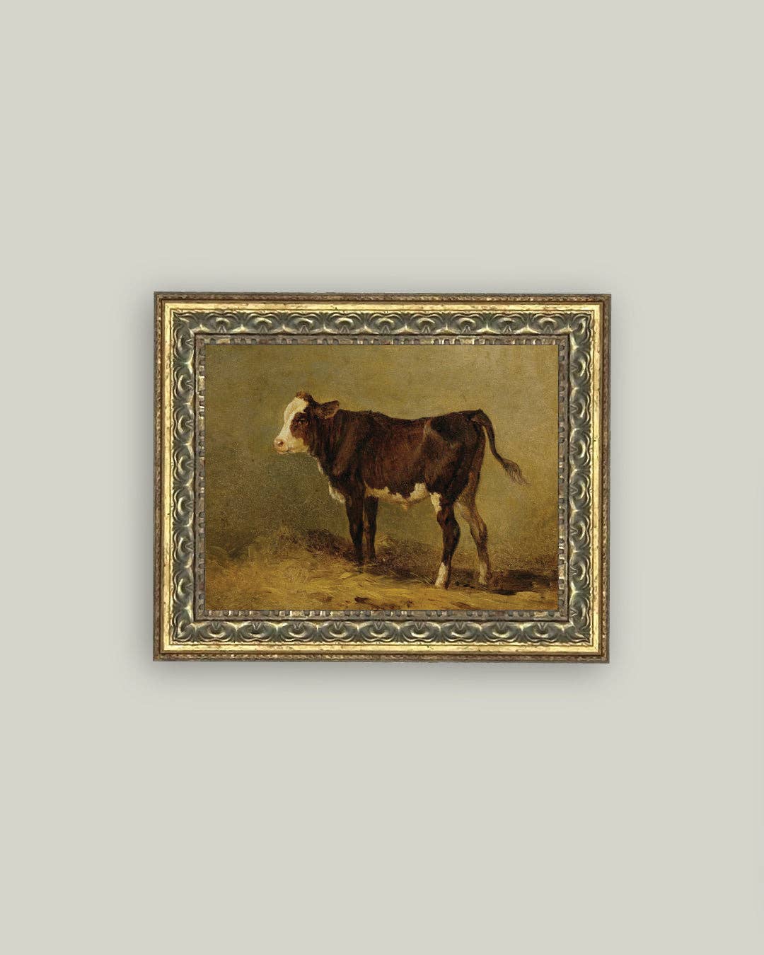 Vintage Calf Framed Art