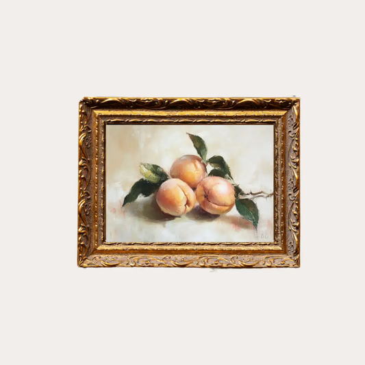 Watercolor Peach Framed Art