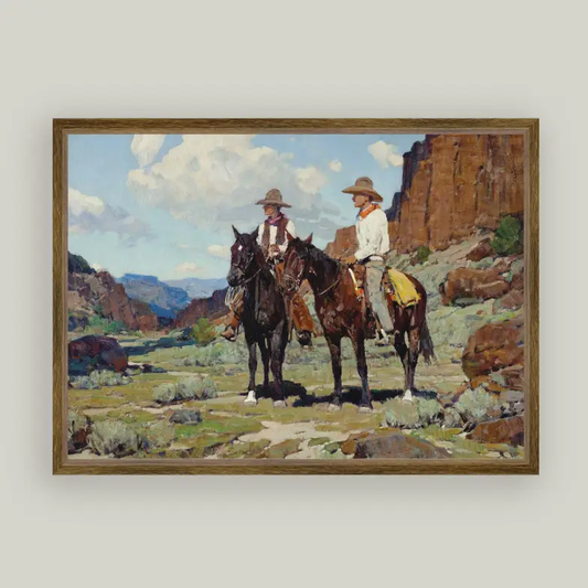 Wyoming Cattleman Framed Art