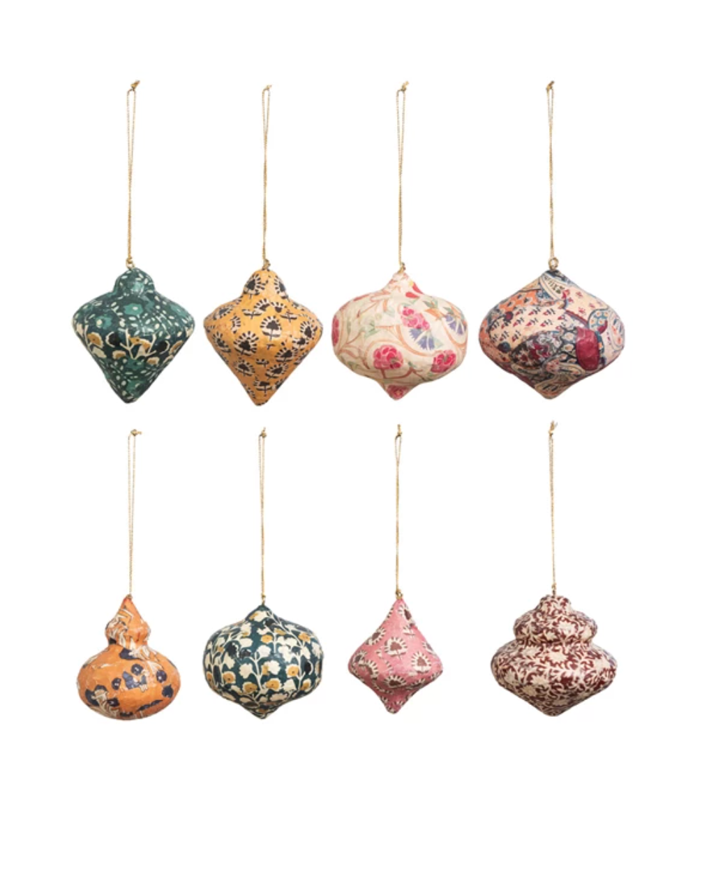 Paper Mache Printed Ornament