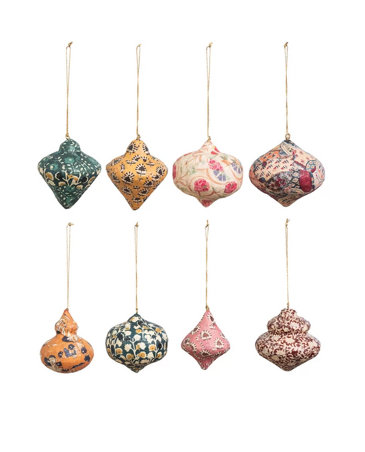 Paper Mache Printed Ornament