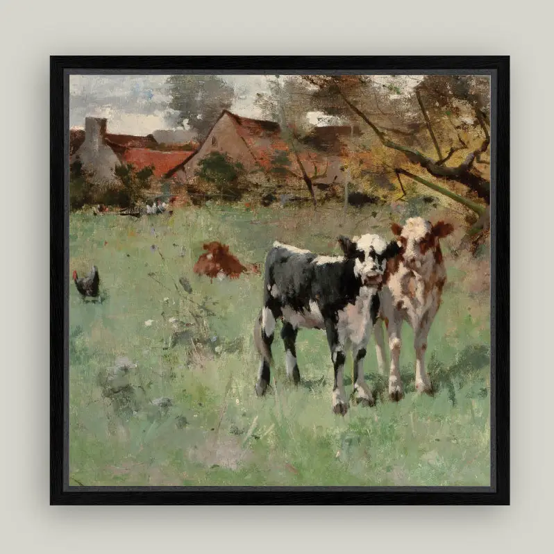 Two Cows in a Pasture