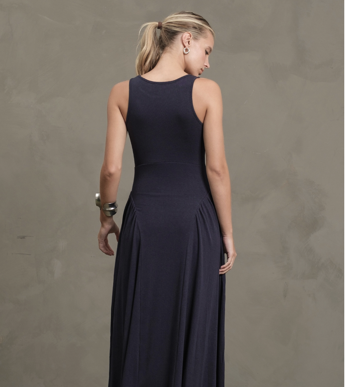 Drape Jersey Midi
