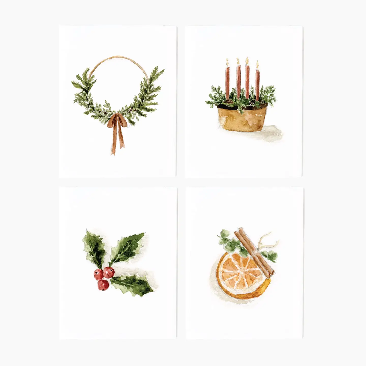 Set of 8 Christmas Notecards