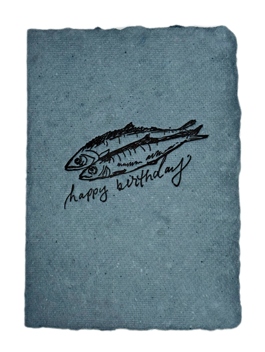NEW! Happy Birthday Fishes Card
