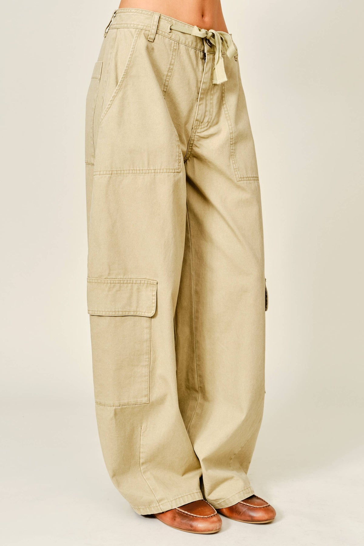 Tie Barrel Pants