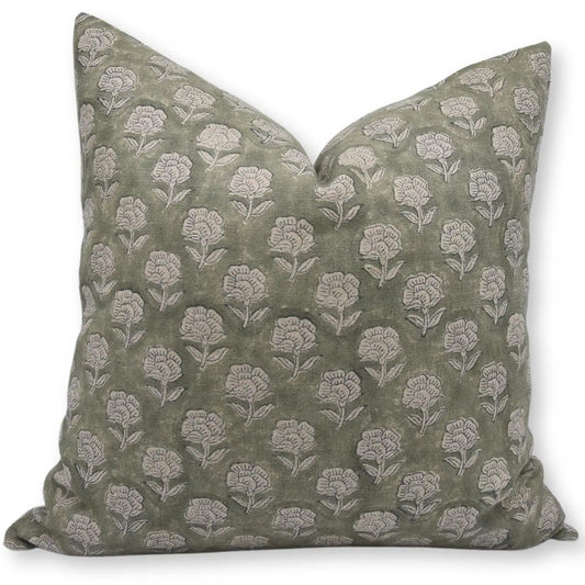 Sage Blossom Pillow - 24"