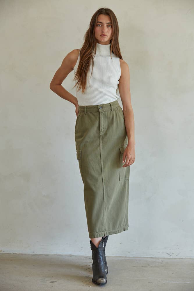 Knit Sleeveless Turtleneck