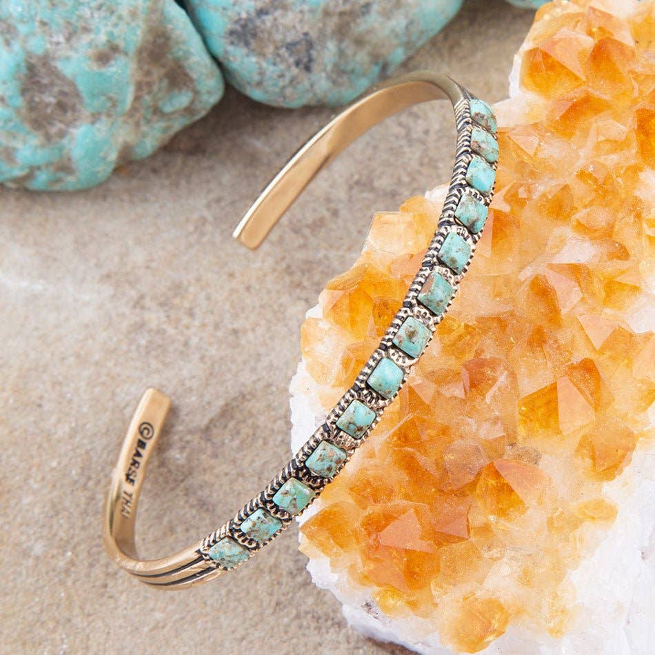 Bronze Turquoise Cuff Bracelet