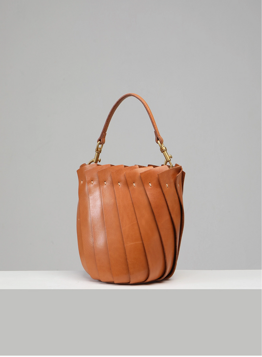 Bloom Bucket Tote - Tan