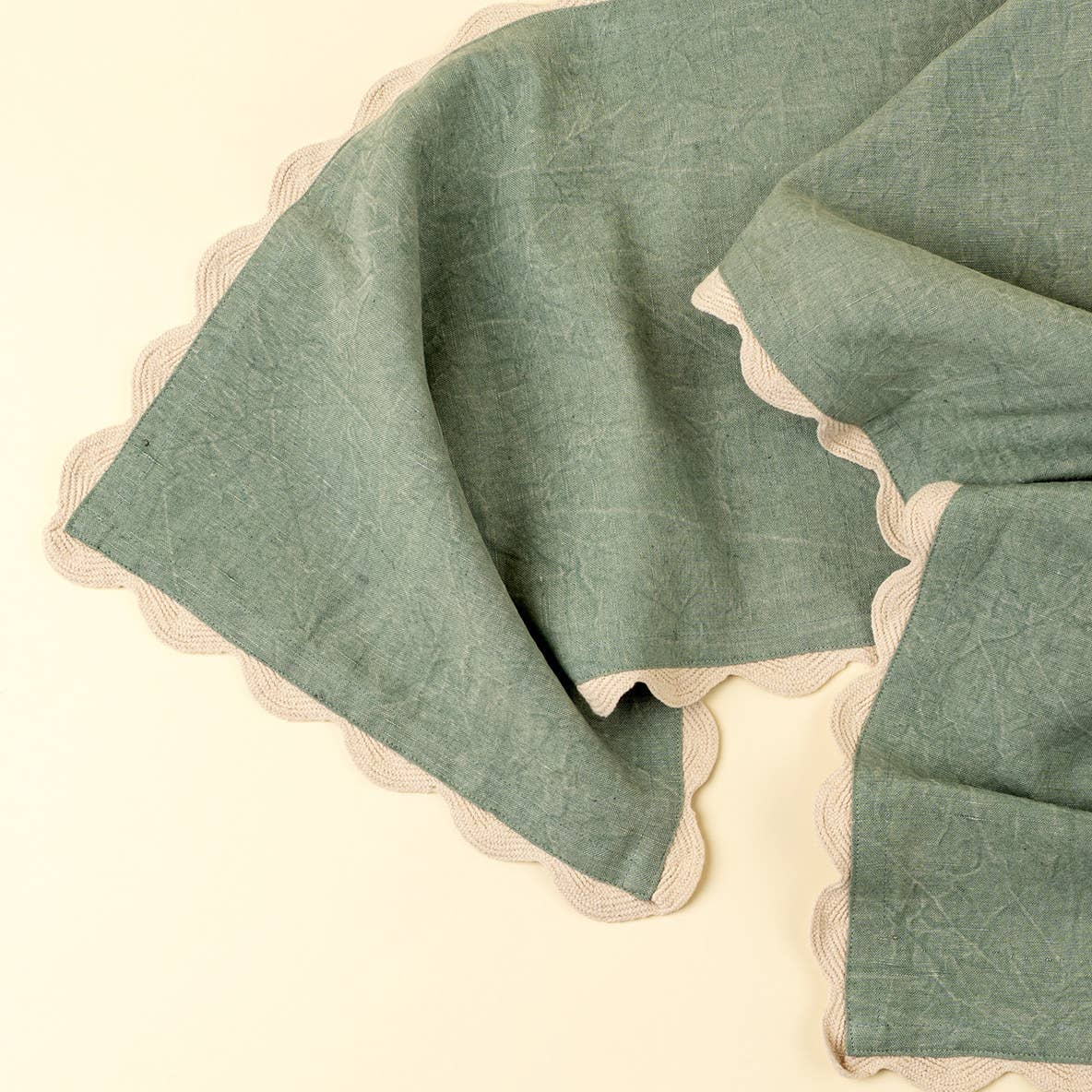 Rick Rack Table Runner, Green - 108"L