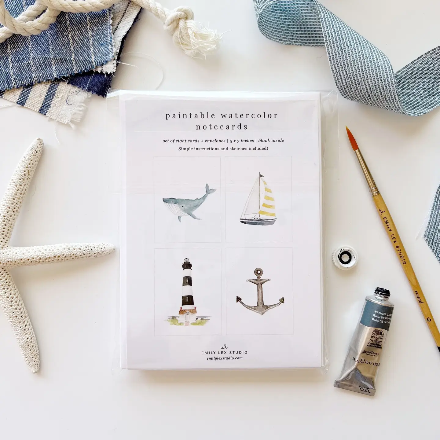 Paintable Notecard Set