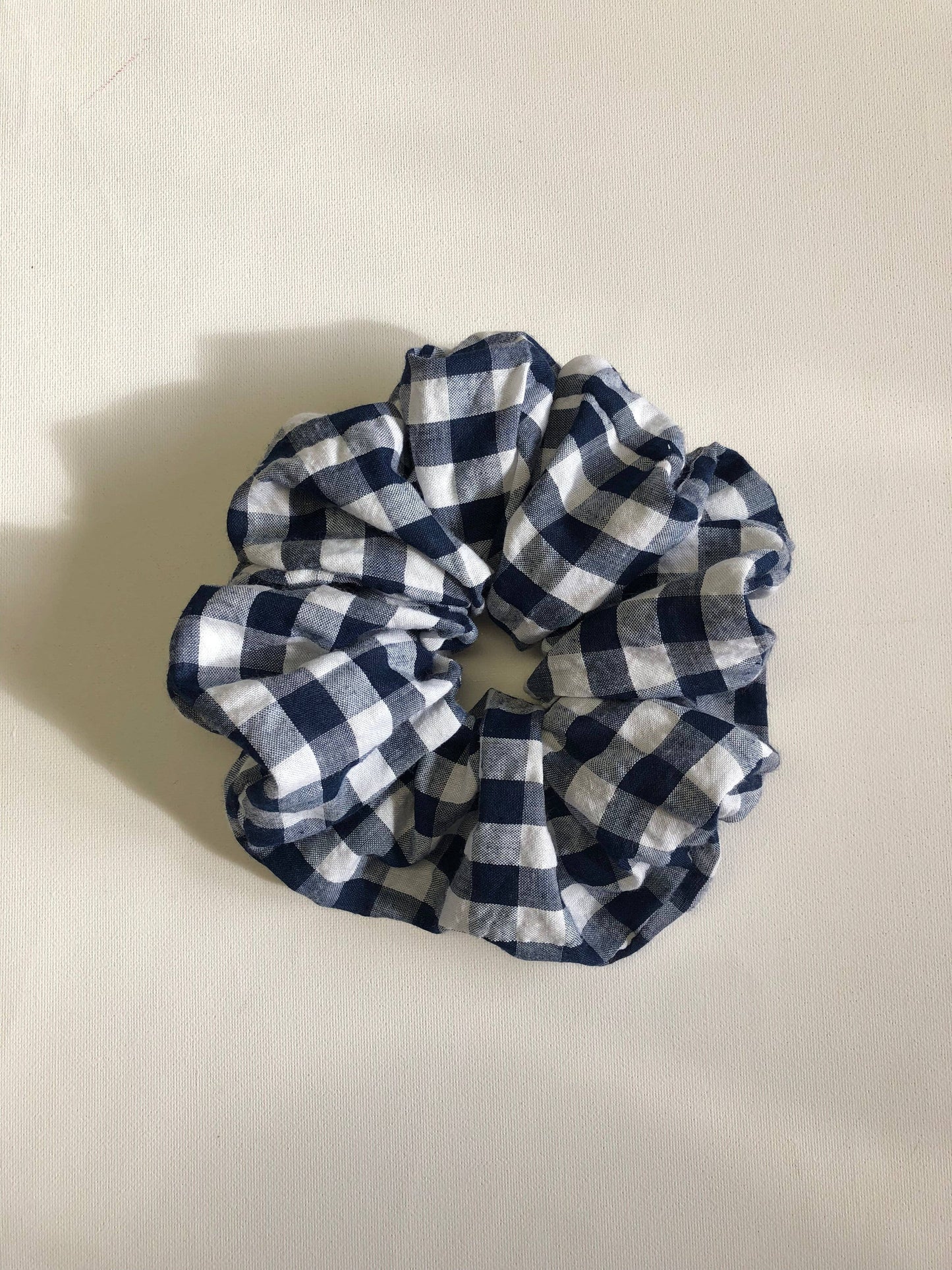GINGHAM SCRUNCHIES  - neutral