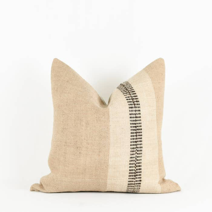 Reese Burlap Pillow 22"
