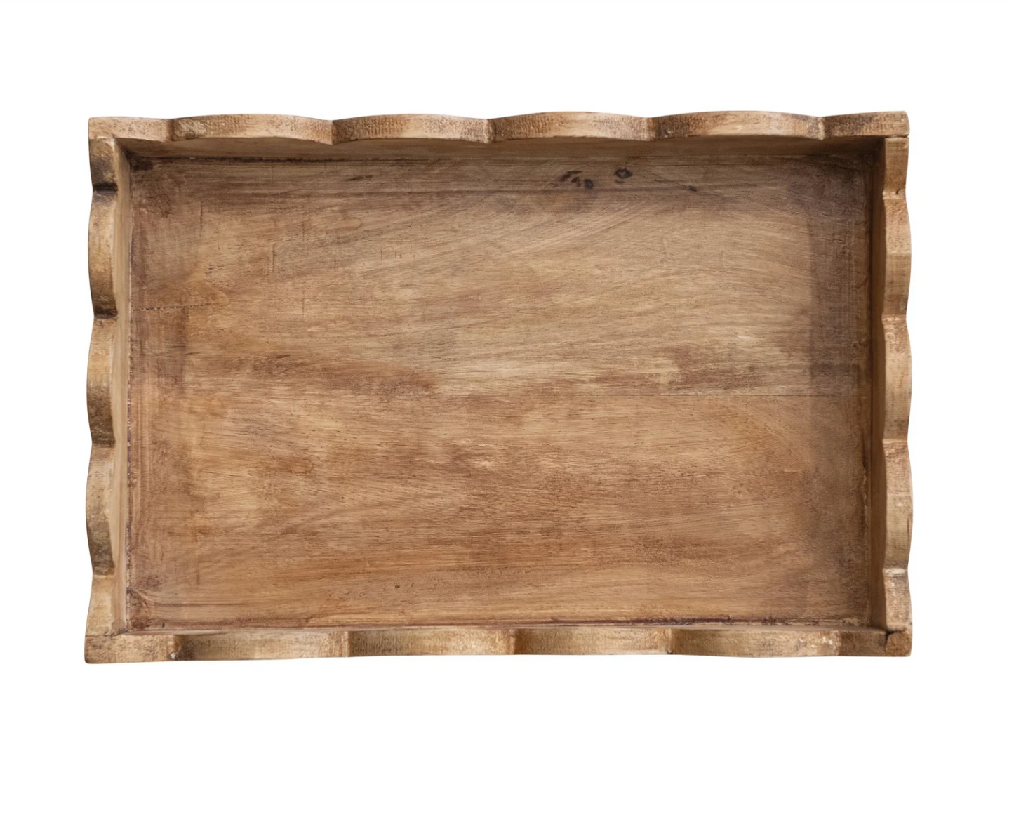 Mango Wood Scalloped Tray