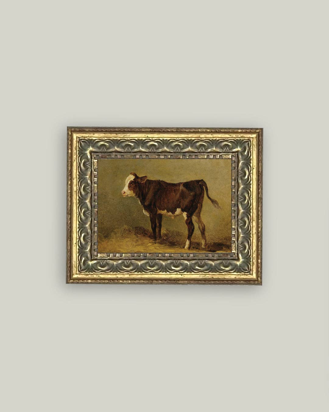 Vintage Calf Framed Art