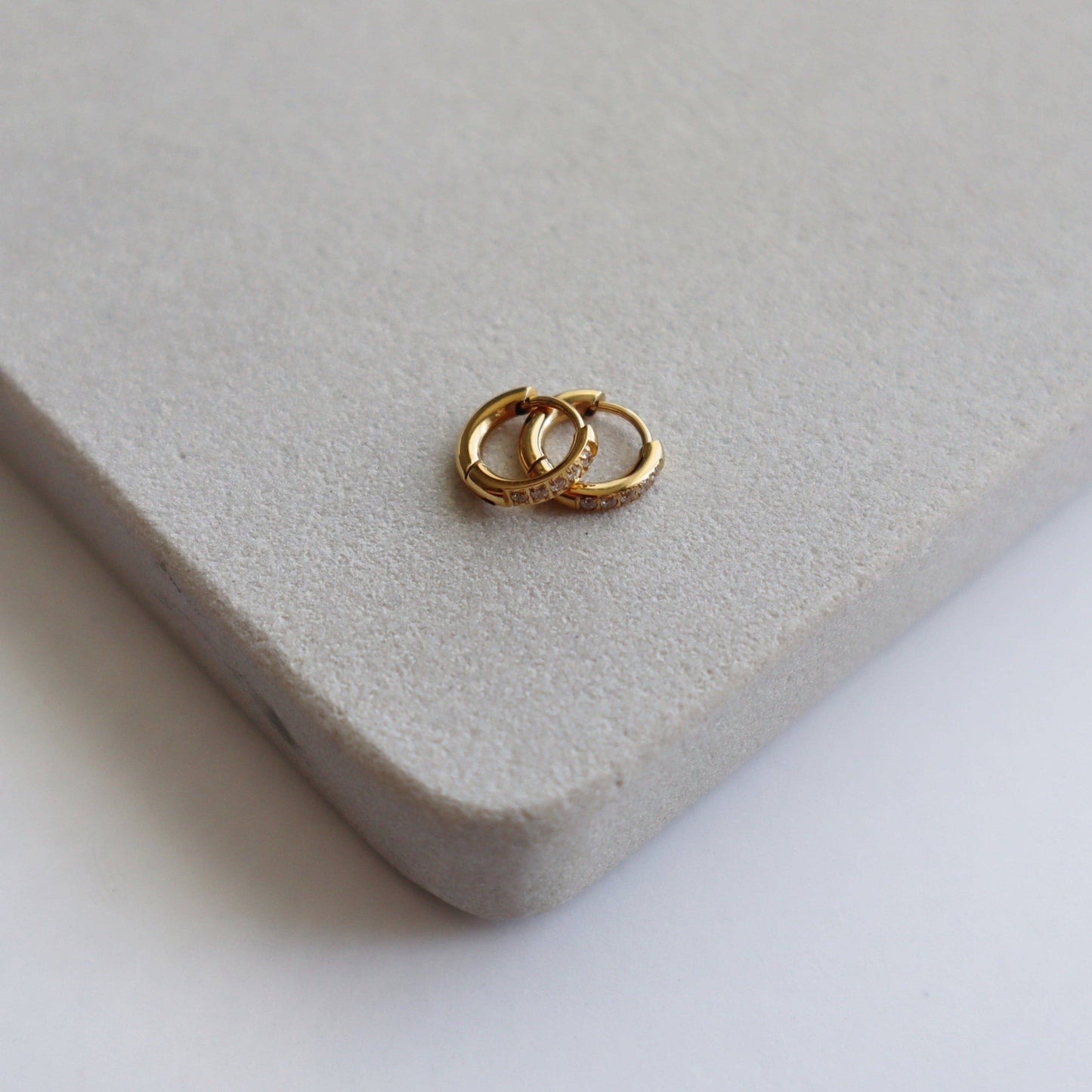 Hailey Huggies | Dainty CZ Huggies