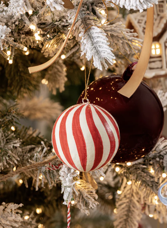 Paper Mâché Ball Ornament