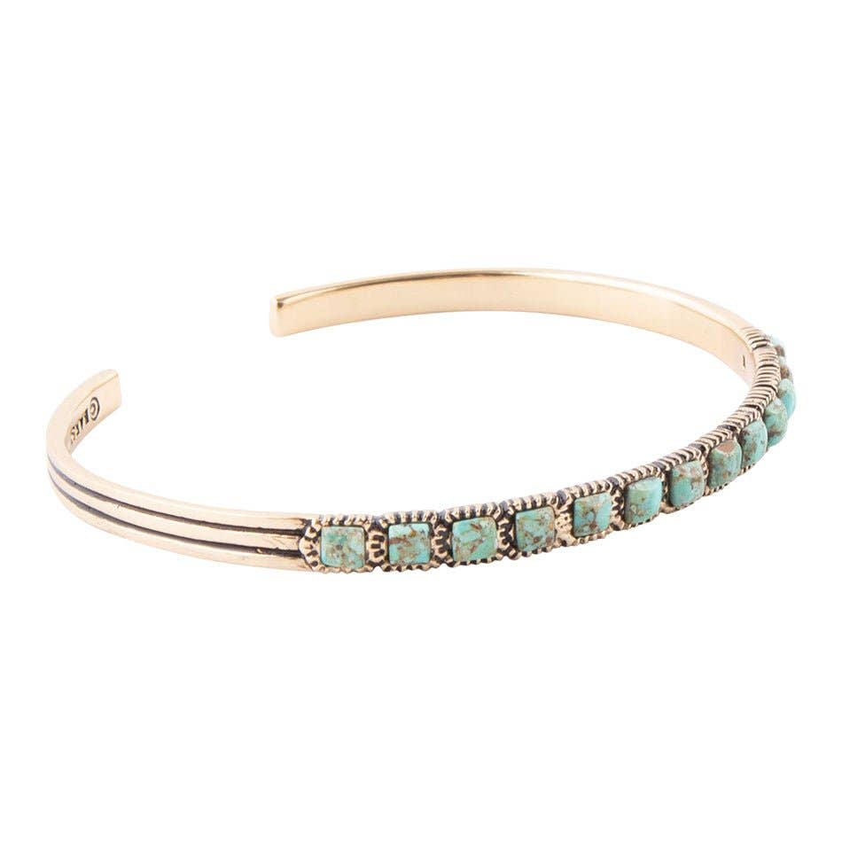 Bronze Turquoise Cuff Bracelet