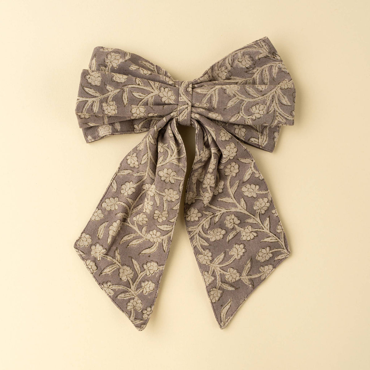 Wildvine Block Print Bow Clip