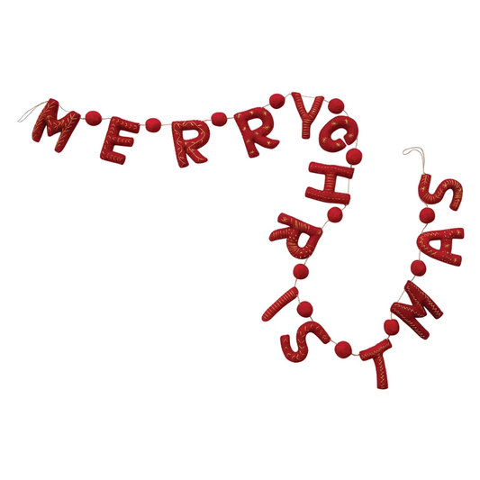 "Merry Christmas" Garland