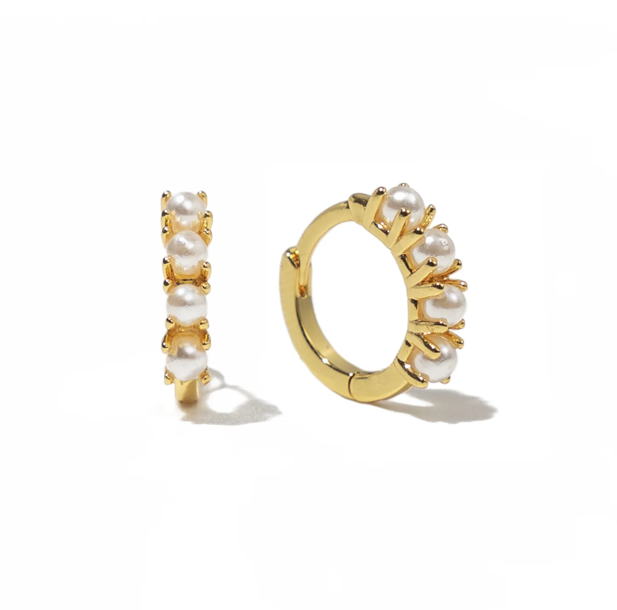 Gold Pearl Huggies