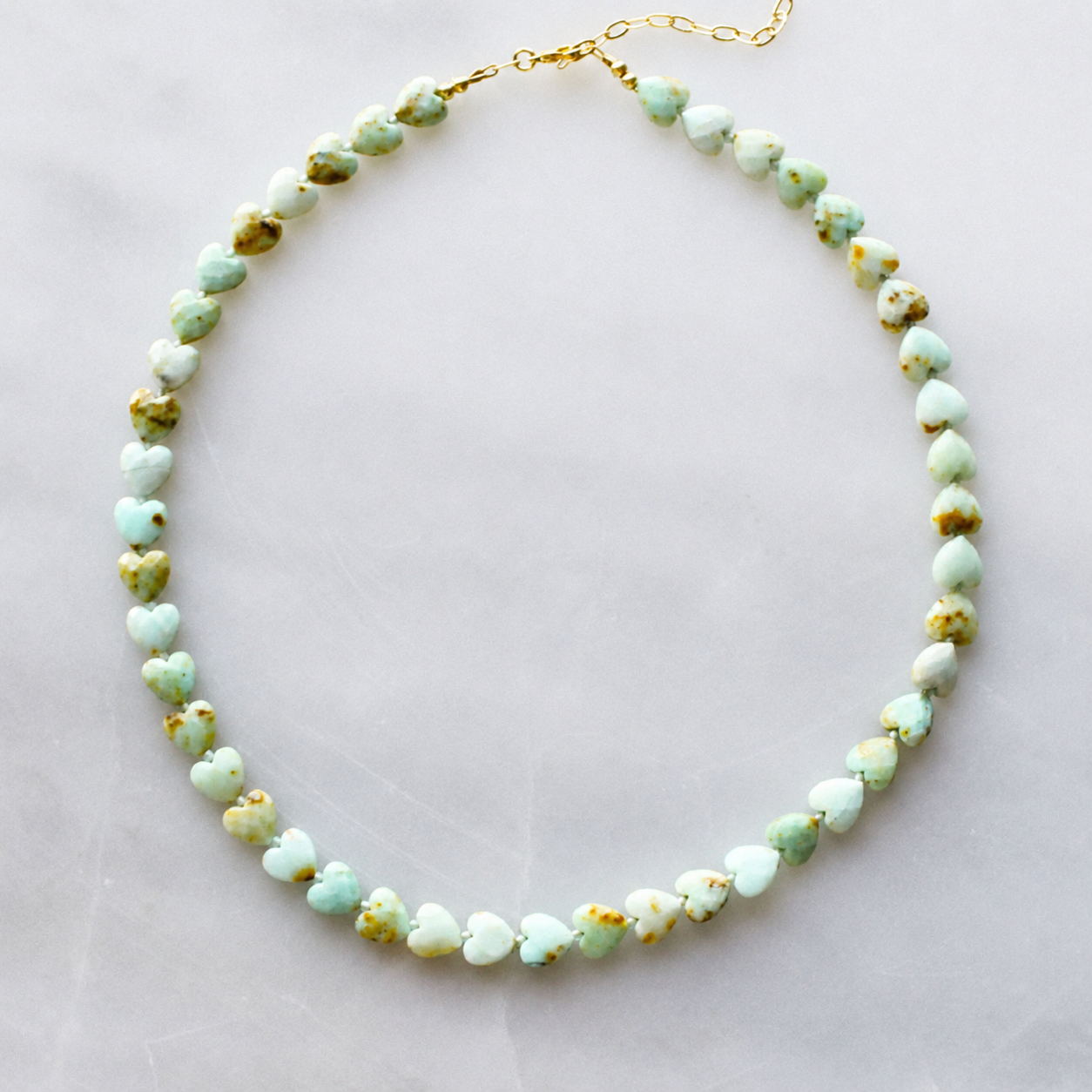 Opal Heart Necklace