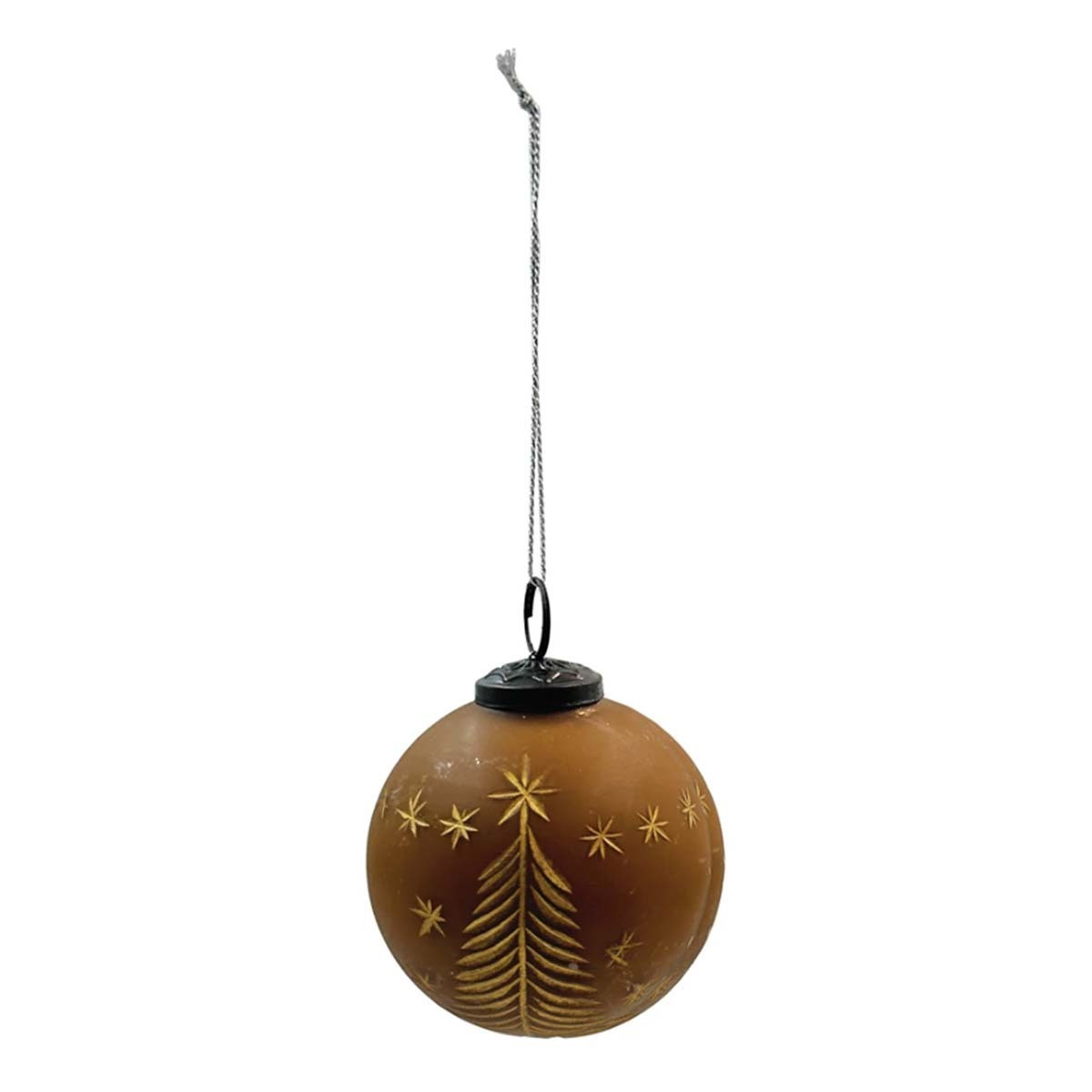 Etched Tree + Star Ornament